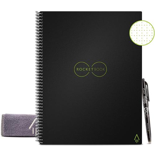 Rocketbook Everlast Smart Re-usable Notebook / Journal A4 - Infinity Black  US$37.77 | MyMemory