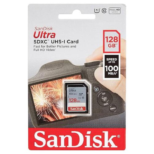 SanDisk 128GB Ultra Lite SD Card (SDXC) - 100MB/s