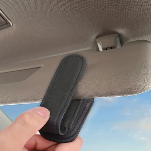 Magnetic Faux Leather Car Sun Visor Sunglasses Holder Glasses Portable Clip Storage Rack Black 5.99 Free Delivery MyMemory