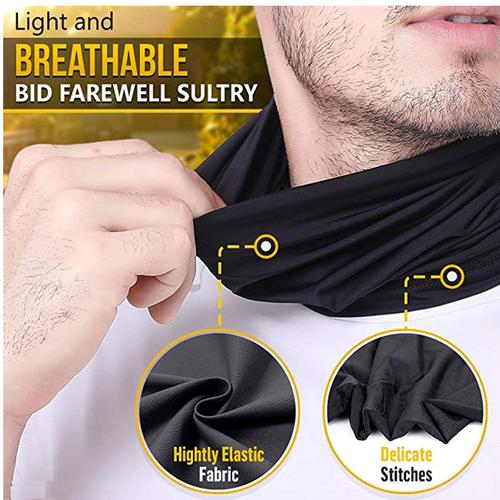 Snood Face Covering - Grey Geometric
