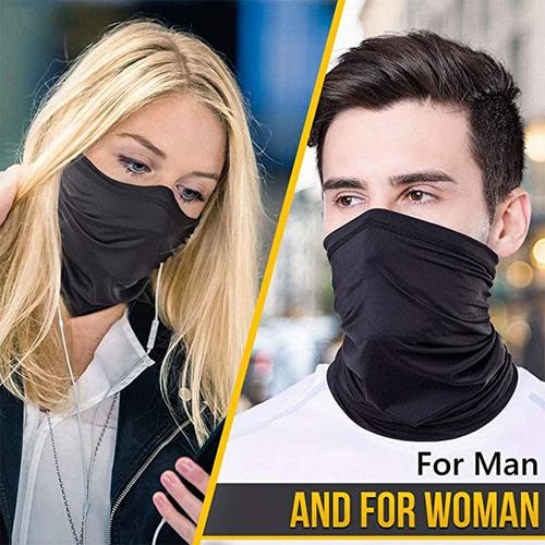 Snood Face Covering - Grey Geometric