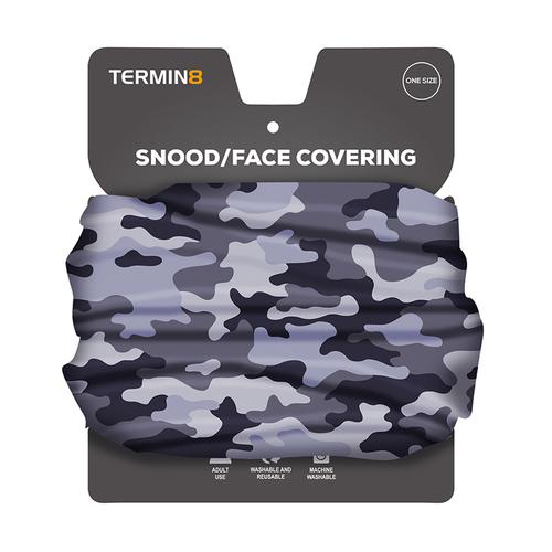 Snood Face Covering - Grey Camo