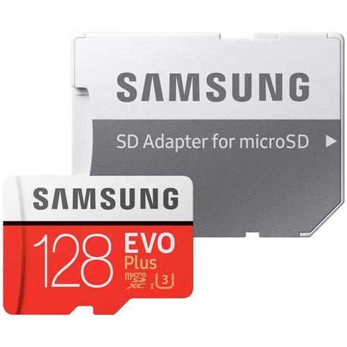 Samsung 128GB Evo Plus Micro SD Card (SDXC) UHS-I U3 + Adapter - 100MB/s