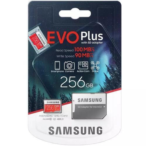 SAMSUNG 256GB 512GB 1TB 2TB MicroSD MicroSDXC EVO PLUS UHS-I 100MB/s U3 HD  Card