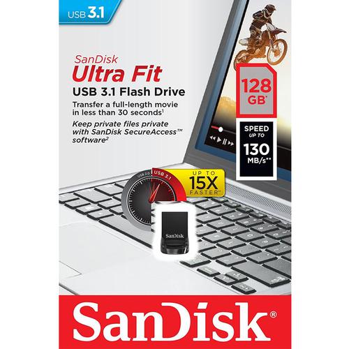 SanDisk Ultra 128 GB, USB 3.0 flash drive, with up to 130 MB/s