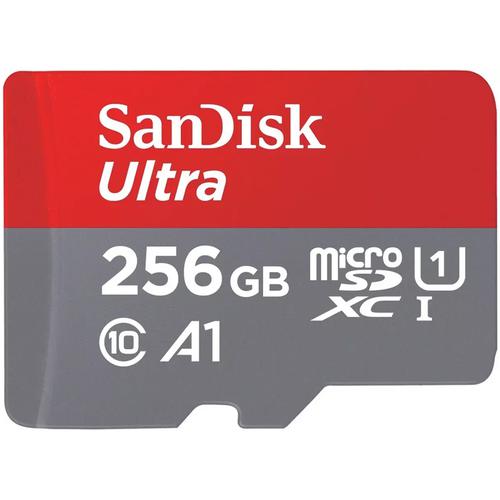 SanDisk 256GB Ultra Android Micro SD Card (SDXC) UHS-I U1 + Adapter - 120MB/s