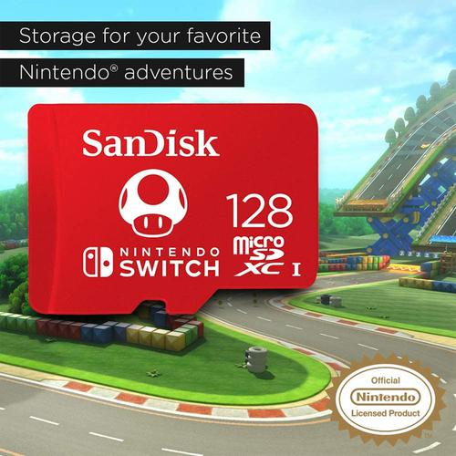 SanDisk 128GB Nintendo Switch Micro SD Card (SDXC) UHS-I U3 - 100MB/s