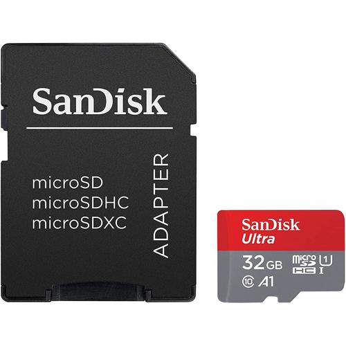SanDisk Ultra 32GB Micro SD Card 120MB/s with Adapter, SDHC Class 10 UHS-I  Memory Card - SDSQUNC-032G-ZN3MN