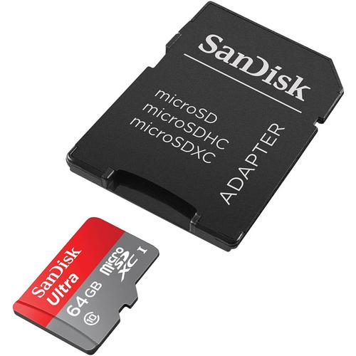 SanDisk 64GB Ultra Micro SD Card (SDXC) + SD Adapter (Tablet Version) - 120MB/s
