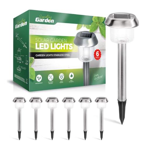 Signature Garden Premium Solar Lights - 6 Packs