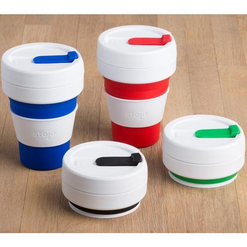 Stojo Reusable Collapsible Pocket Coffee Cup - Red