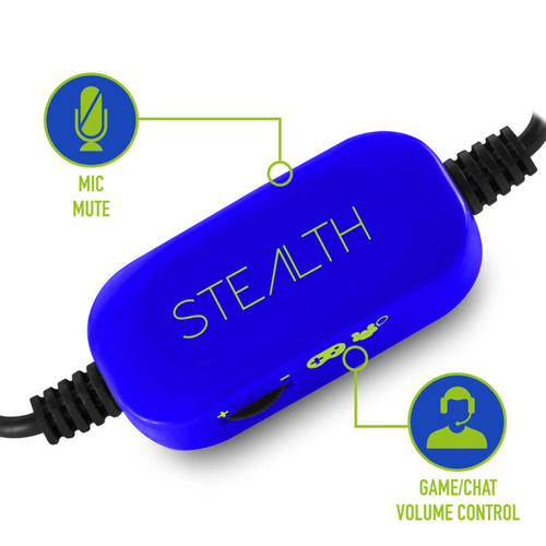 Stealth XP Vibe Flo Multiformat Stereo Gaming Headset for Xbox One & PS4 - Blue