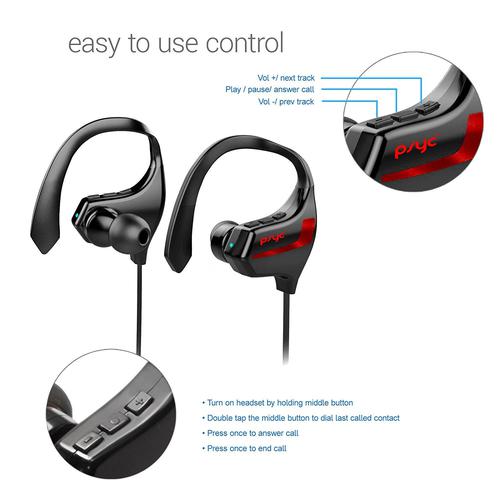 Sumvision Pysc Esprit Wireless Bluetooth Sport Headphones - Black