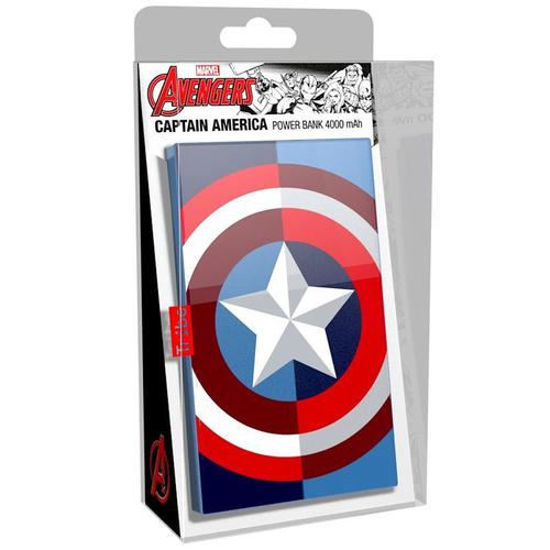 Tribe Marvel Avengers 4000mAh Fast Charge Power Bank - Captain America