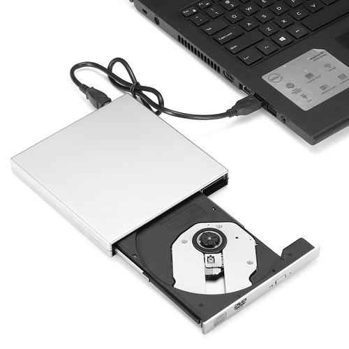 Ultra Slim External Portable USB 2.0 CD/DVD Writer Player - Silver £29. ...