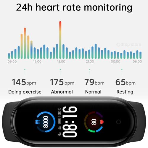 Xiaomi Mi Smart Band 5 Fitness Tracker AMOLED Screen - Black