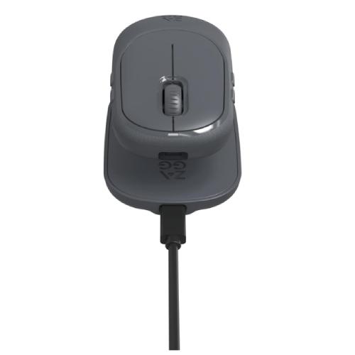 ZAGG Pro Mouse With Wireless Charging Pad - Charcoal