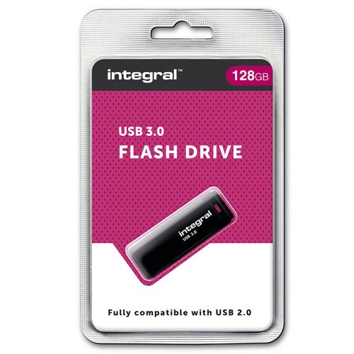 Integral 128GB USB 3.0 Flash Drive - Black