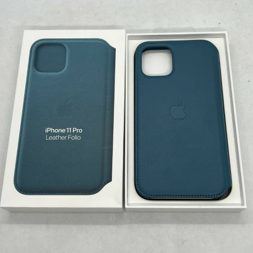 Apple Official iPhone 11 Pro Leather Folio Case - Peacock