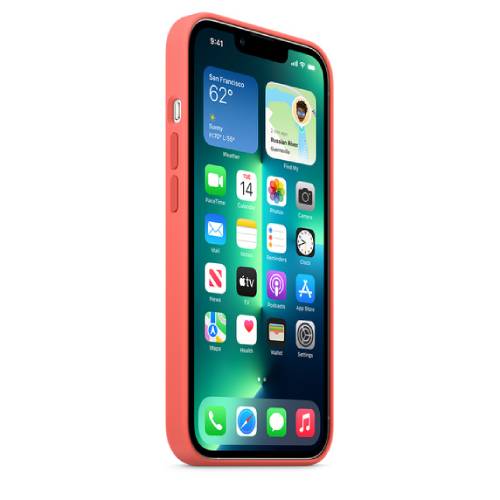 Apple Official iPhone 13 Pro Silicone Case - Pink Pomelo