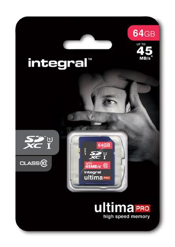 Integral 64GB Ultima PRO SD Card (SDXC) - 45MB/s