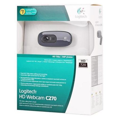 Logitech HD Webcam - Black (C270)