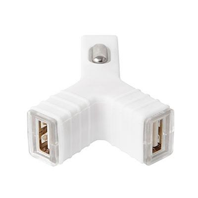 Groov-e 2.1A Dual USB Car Charger - White