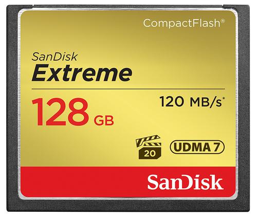 Sandisk 128GB Extreme 800X Compact Flash Card - 120MB/s