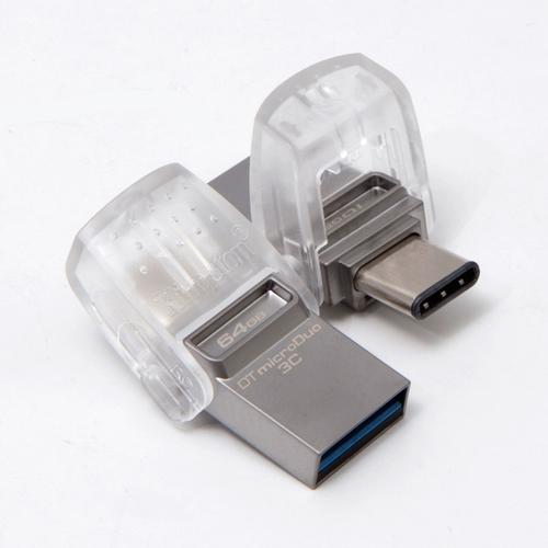 Kingston 64GB DataTraveler Micro Duo 3C USB / USB-C 3.1 Flash Drive - 100MB/s
