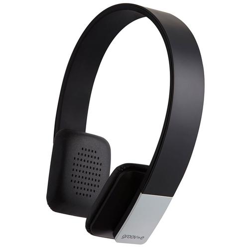 Groov-e Tempo Wireless Bluetooth Headphones with Microphone - Black