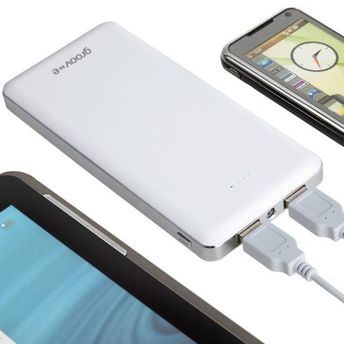 Groov-e Power Pack 12000 mAh Dual USB Portable Battery Charger