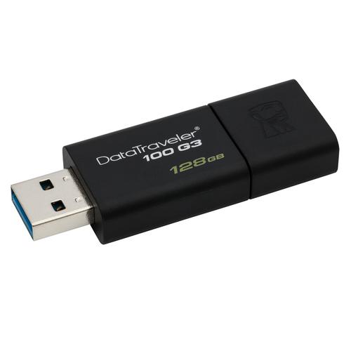 Kingston 128GB DataTraveler 100 G3 USB 3.1 Flash Drive - 130MB/s