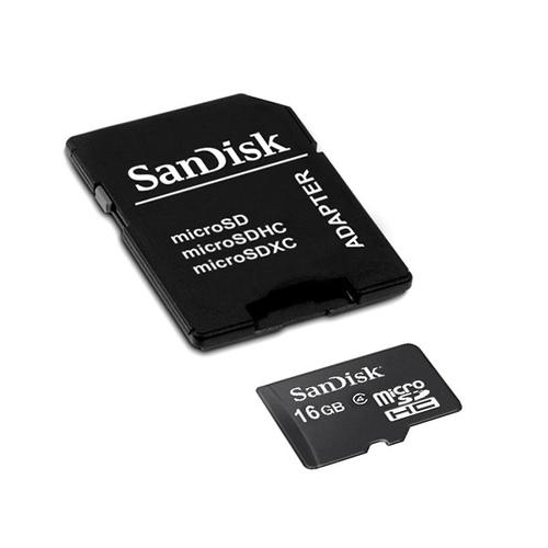 SanDisk 16GB Micro SD Card (SDHC) + Adapter - 4MB/s £15.99 - Free ...