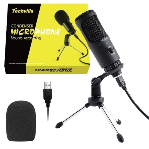 Techvilla USB Condenser Microphone for sound recording gaming