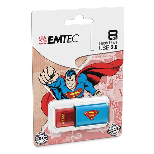 Emtec 8GB USB Superman Flash Drive - 18MB/s
