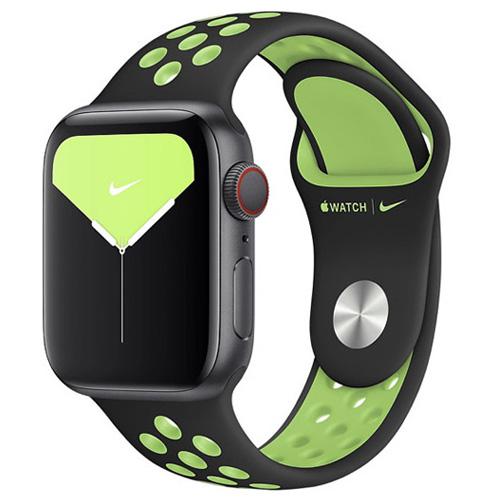 Apple Official Nike Watch Sport band 44mm - Black/Lime Blast