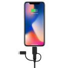 Bitmore 3 in 1 Apple Certified MFi 1m Charging Cable - Black