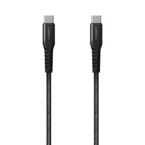 Cygnett EXOCONNECT USB-C to USB-C Cable 60W  Iphone 15 2M - Black