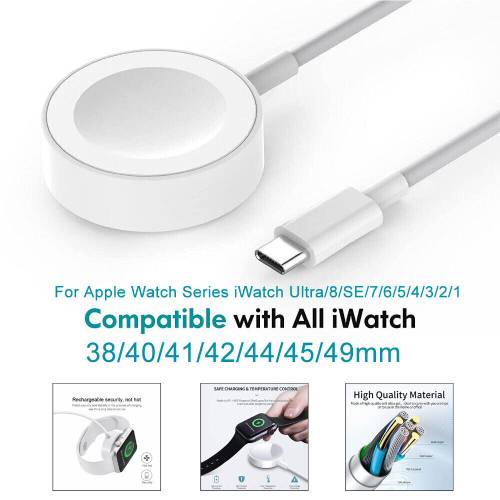 For Apple Watch Series 2 3 4 5 6 7 8 Ultra Magnetic USB C Charger 6.99 Free Delivery MyMemory