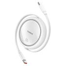 Baseus Free2Draw Mini Retractable Charging Cable Type-C to Type-C 100W 1m - Moon White