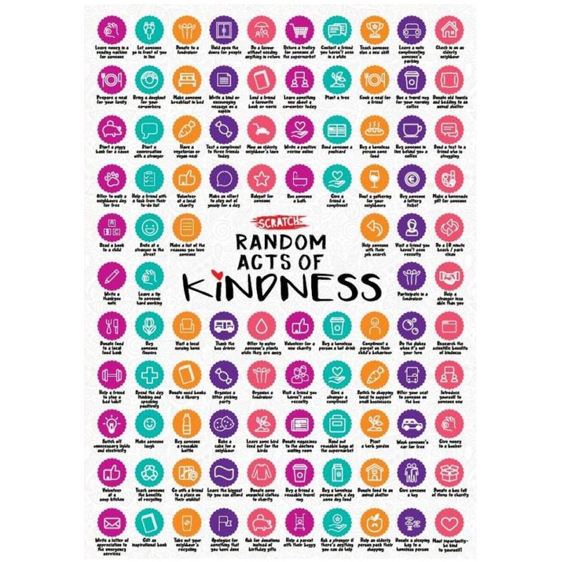 Scratch Poster A2 Size - 100 Random Acts of Kindness £24 ...