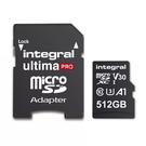 Integral 512GB UltimaPRO A2 V30 High Speed microSD Card (SDXC) UHS-I U3 - 180MB/s