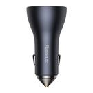 Baseus Golden Contactor Pro Triple Fast Car Charger 65W USB+ 2x USB-C - Dark Gray