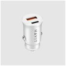 Havit CC2022 Car charger 20W USB+USB-C - White