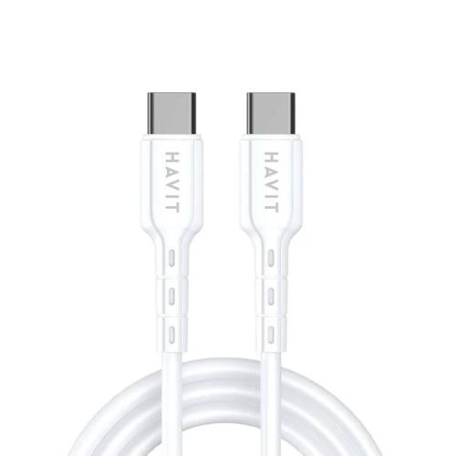 Havit CB6235 USB-C To USB-C 1 Metre Cable - White