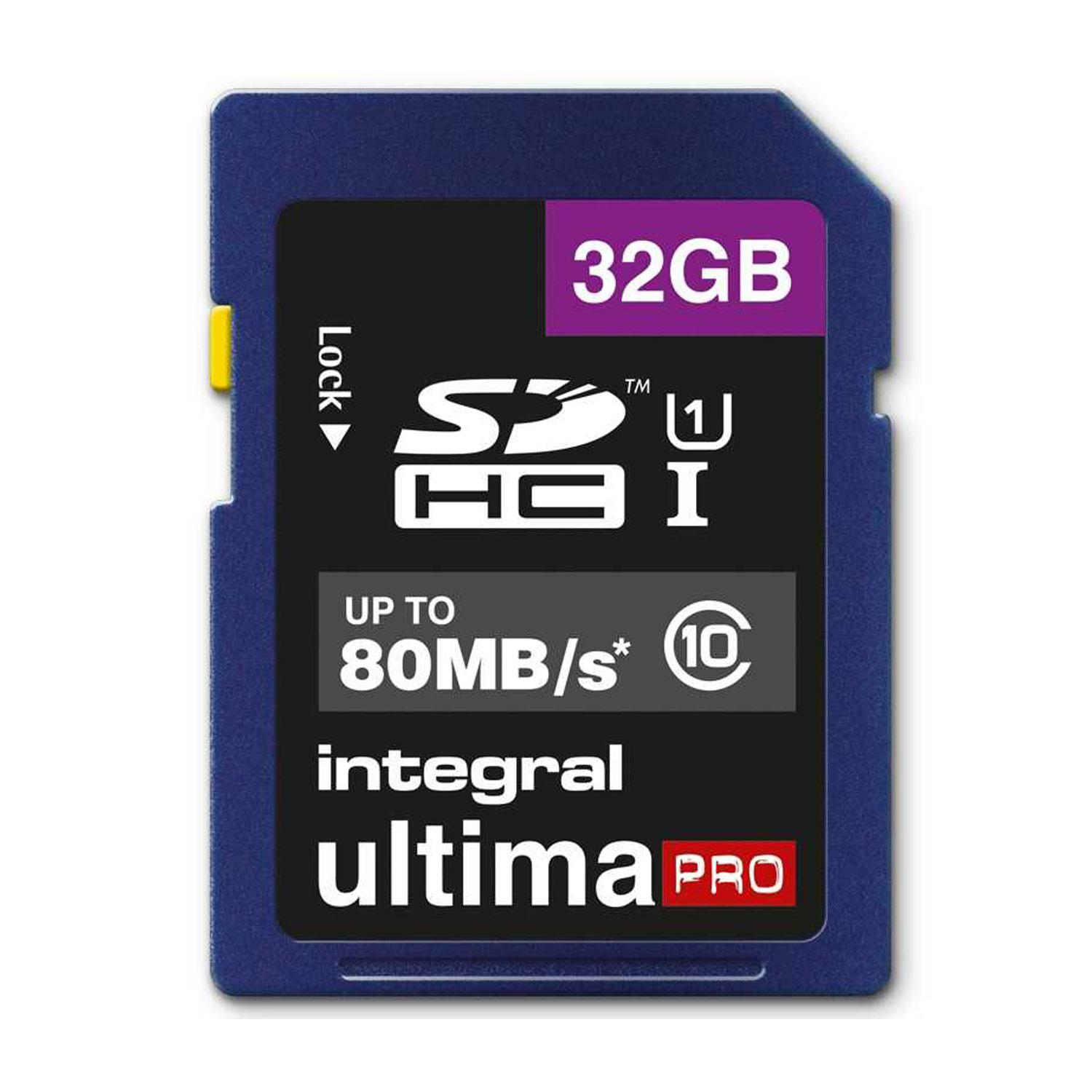 Integral 32GB Ultima PRO SD Card (SDHC) - 80MB/s £13.96 - Free Delivery ...