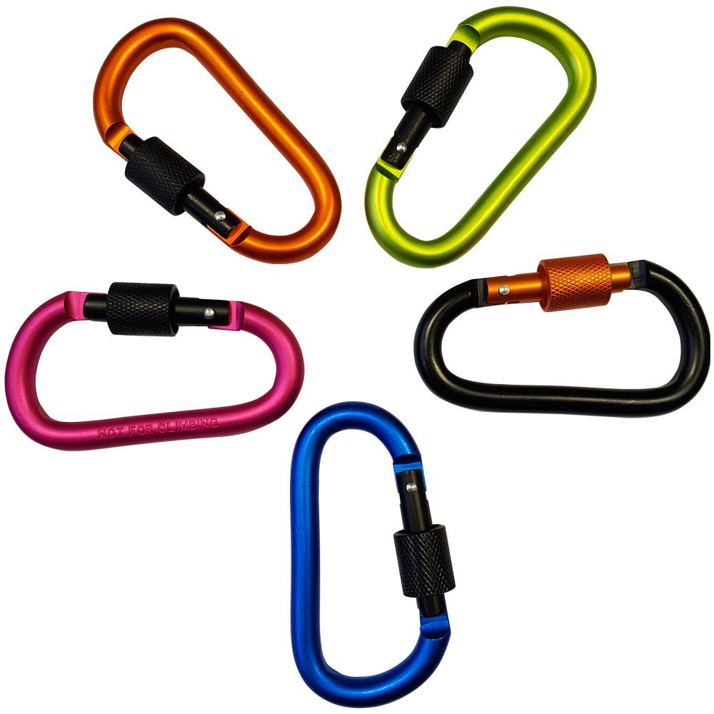 Carabiner Quick Screw Link - 5 Pack £6.99 - Free Delivery | MyMemory