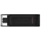 Kingston 128GB DataTraveler 70 USB-C Flash Drive - Black