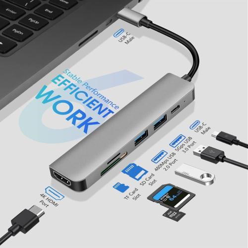 USB C Hub Adapter for MacBook Pro/Air and USB C to HDMI Adapter 4K for Mac  OS