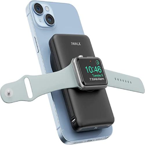 iWALK MAG X Magnetic Wireless Power Bank with Apple Watch Charger 10000mAh PD Fast Charging Portable Charger Black 34.95 Free Delivery MyMemory